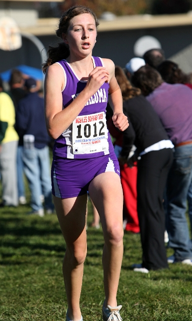 NCS XC D3 Girls-072.JPG - 2009 North Coast Section Cross Country Championships, Hayward High School, Hayward, California
